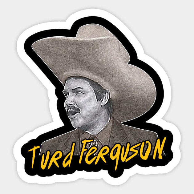 Turd Ferguson Retro SNL Celebrity Sticker by Ac Vai